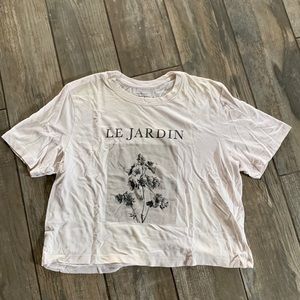Abercrombie & Fitch Cropped Relaxed Tee Floral